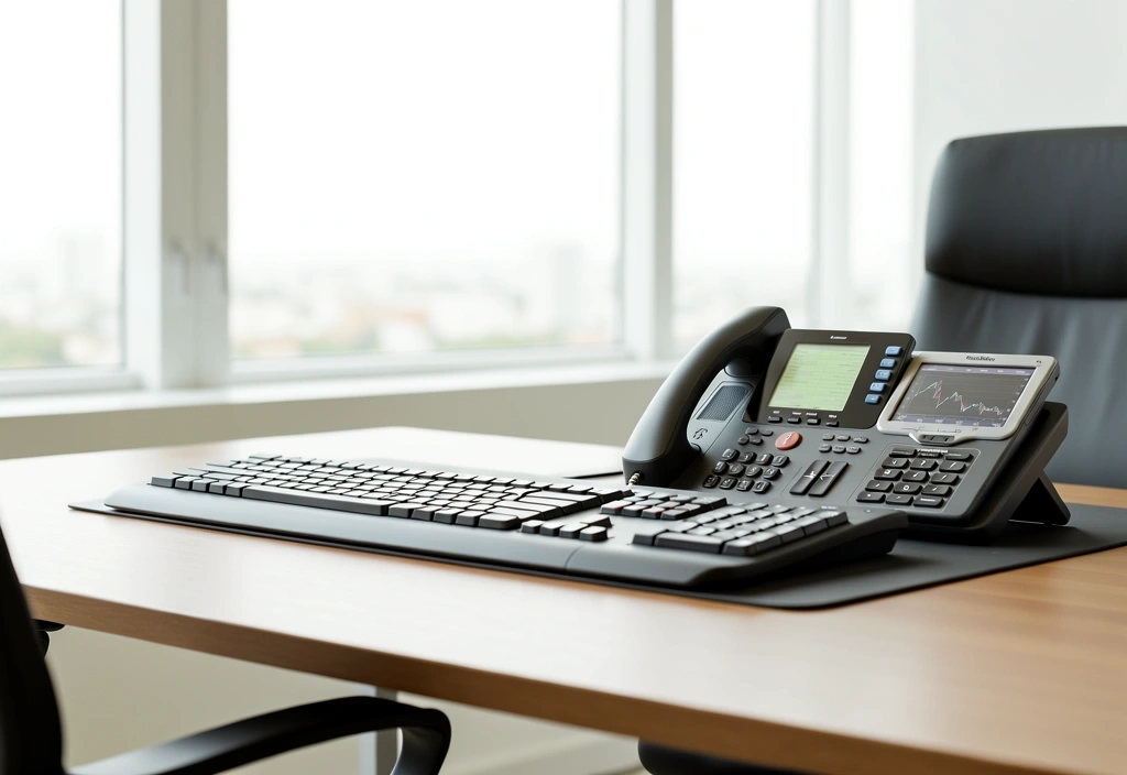 Ambiente de trabalho financeiro em Brasília